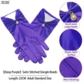 Einheitsgröße / Satin-Stil / Dunkellila