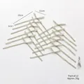 Set of 12 sage green velvet ribbon bows for Christmas tree DIY decorations and hanging - 1cm Light Grey / 12 Pack
