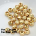 Ancient gold-style 7.5x7mm spiral wheel beads for DIY jewelry making accessories - 14 (7.5mm Textured Loose Bead)