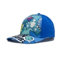 Casquette de baseball bleue pour enfants avec motifs de dinosaures de dessin animé - Imprimé Dinosaure Bleu