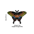 C2392-4 Colorful Pattern Black Butterfly