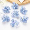 Sky blue and lavender artificial hydrangea flower heads for DIY crafts and wedding decor - Light Blue
