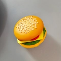 Funny 3D simulation hamburger hair clip for kids featuring realistic cheese and sesame details - Round Cheeseburger