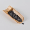 Realistic PVC hematite black rice grain model for display with metallic luster - Black Rice (500g)