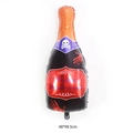 Mini Halloween wine bottle foil balloon with Happy Halloween text 48x98.5cm - Large Halloween Wine Bottle