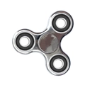 Three-blade metal fidget spinner with polished plating and 608ZZ ABEC-7 bearings - Electroplated Silver 4-Bearing Model