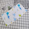 Soft cotton 6-layer gauze baby face towel with colorful cartoon whale patterns - 25*25cm / Pattern 6