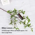 Artificial Milan leaf spray 100cm green faux foliage for indoor home decor - Green