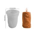 3D dragon relief cylinder silicone mold for Halloween candles and DIY plaster crafts - NO.1 Embossed Dragon Cylinder