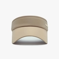Dunkelkhaki und hellbeige Damen Sonnenhut mit seitlichem goldenem Metalllogo - Khaki