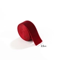 Nastro di velluto rosso scuro con bordo bianco, larghezza 2.5cm per confezioni regalo - Nastro Di Velluto Rosso Vino Da 2,5 CM / 2M/Rotolo