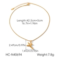 Gedetailleerde afmetingen van 18k gouden fee hanger ketting met fonkelende steen - Gouden Feeënhanger (HC-N40694)