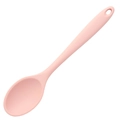 Cucchiaio in silicone rosa resistente al calore con pratico foro per appenderlo - Cucchiaio Pieno / Rosa