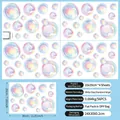 Colorful watercolor bubble wall decals set of 4 sheets for nursery bedroom decor - Colorful Bubbles