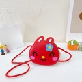 Schattige rode mini schoudertas voor meisjes met konijnenmotief en cadeau decor - Eén maat / Rood