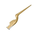 Golden crane-shaped earwax tweezers with professional precision tips and sleek finish - Luminous Tweezer / Gold Yellow