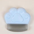 Spazzola blu a zampa di gatto con aghi in acciaio inox per cani e gatti - Forma di Zampa / Blu