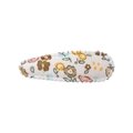 Clip para el pelo BB de algodón con estampado floral blanco y detalles de colores - Estilo 8