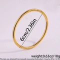 【44】gold Open Bangle