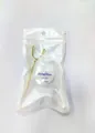 Portable golden dental floss pick set with 50m fresh mint floss in clear packaging - Individual Package Set (Imitation Gold)
