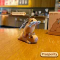 Cute capybara resin figurine with mini fish accessory and Good Mood gift packaging - Fish in Mouth Stacking