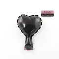 5-inch black heart-shaped foil balloon for party birthday wedding decoration - 5-inch Heart Black