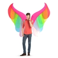 Inflatable large rainbow wings for adult costume parties and festive stage performances - Rainbow Wings / One Size