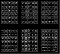 Nail art stickers featuring white butterfly and bow patterns for diverse styling - H378-h383 Butterfly Style