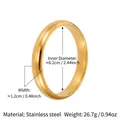 Polished golden stainless steel irregular wide cuff bracelet with geometric open design - ID 6.2cm/W 1.2cm / Gold Minimalist Smooth