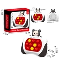 White mouse-themed puzzle game machine with 10 silicone pop buttons and four game modes - Mickey Mouse