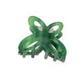 Green marble texture butterfly hair claw clip made of premium acetate with metal spring - 4.5CM / Emerald Green