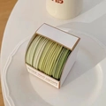 Gradient green seamless hair tie set in white box with high elasticity for women - 1099G Green Gradient (5 Pcs Boxed)