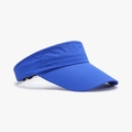 Navy blue breathable mesh open top sun visor for outdoor sports with adjustable strap - Adjustable / Royal Blue (25H229)
