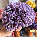 Handcrafted money tree made of purple crystal chips and copper wire weaving - Lilac Stone