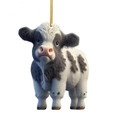 Cute cartoon cow hanging ornament with black and white spots for car and tree - Style D-Black White Spotted Cow