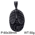 Pendente gabbia toracica steampunk con ingranaggi meccanici in acciaio vintage - Stile coste meccaniche (KP78907-BD)