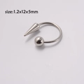Steel Ball Horseshoe-1.2*12*5mm