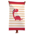 JF813-1 Dinosauro a Strisce Arancioni / 160x80cm Microfibra