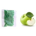 Green apple scented cat litter deodorizer beads in transparent plastic bag packaging - 10g (Apple)