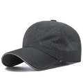 Dark grey quick-dry mesh baseball cap with breathable laser-cut holes for outdoor sports - Grommet Type / Dark Gray