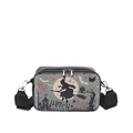 Halloween Umhängetasche mit Hexen-Silhouette und 'The Witch Is In' Aufdruck - Hexen-Thema (款一)