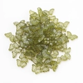 Olive green gradient butterfly glass beads in 15mm for DIY jewelry making - Olive