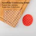 3D snowflake cookie stamp and embossing tool for Christmas baking decoration - Snowflake Type E Stamp