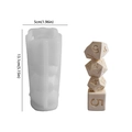 DIY silicone mold for stacking dice shapes with dimensions 5x13.1cm for resin casting - Stacked Dice
