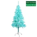 150cm light blue PVC artificial Christmas tree with 400 branch tips and metal stand - 150cm Blue PVC Tree