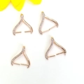 Chiusure a connettore in oro 14K con zirconi per collane di perle e gioielli fai da te - Oro rosa
