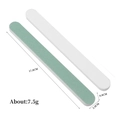 Double-sided green and white nail buffer blocks for shining and shaping nails, set of two - Polishing File Strip
