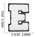 Letter E White
