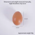 Realistic brown artificial boiled egg model toy with 5.5cm height and 3.8cm width - Model Ornament / Stewed Egg