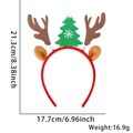 Detaillierte Maße und Gewicht für ein Glitzer-Weihnachtsstirnband mit Geweih und Baum - Weihnachtsbaum Geweih